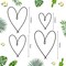 4 Pieces Metal Heart Wall Art Décor, Love Heart Wall Decoration Sign Metal Wall Ornaments for Valentine's Day Bedroom Living Room Decoration (Black)